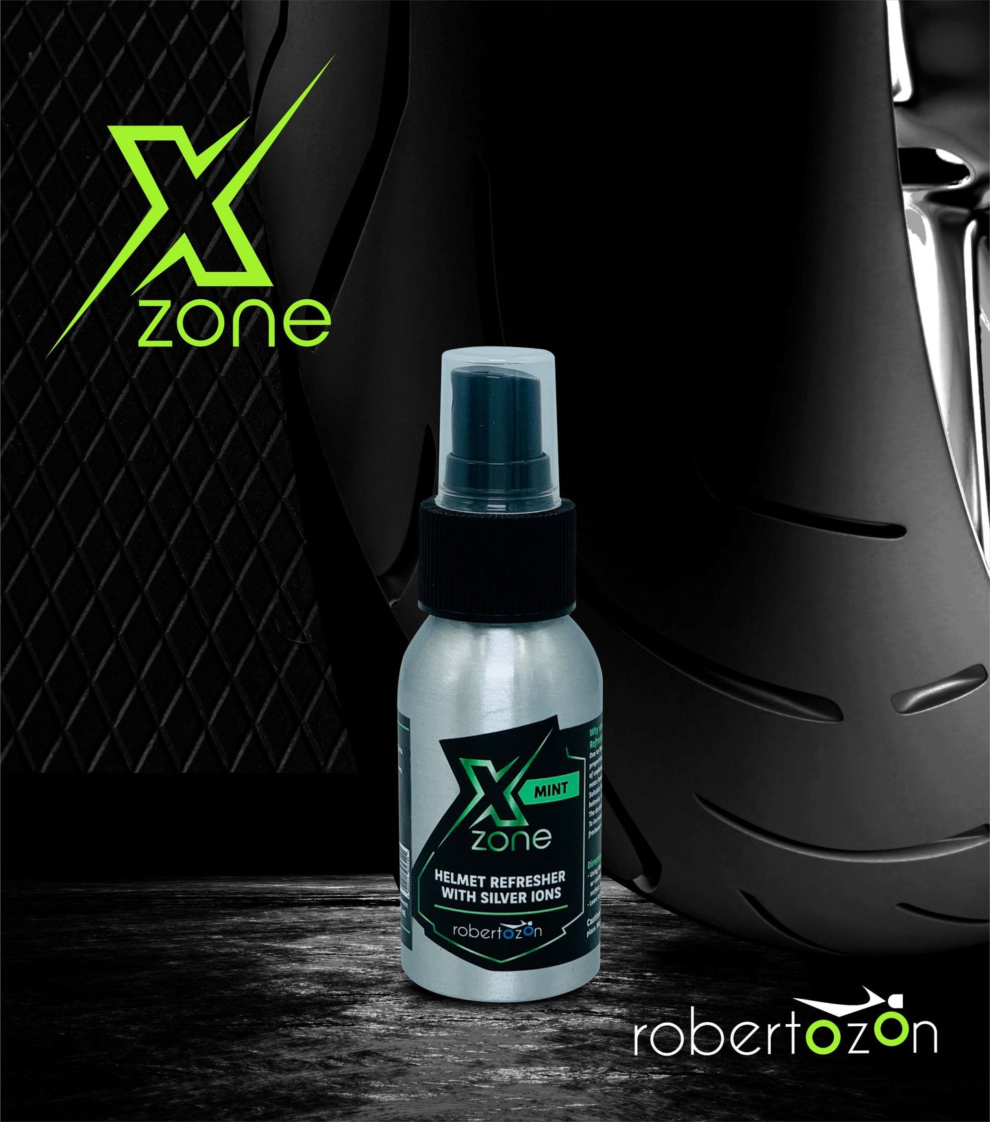 Helmet freshener with silver ions MINT Xzone