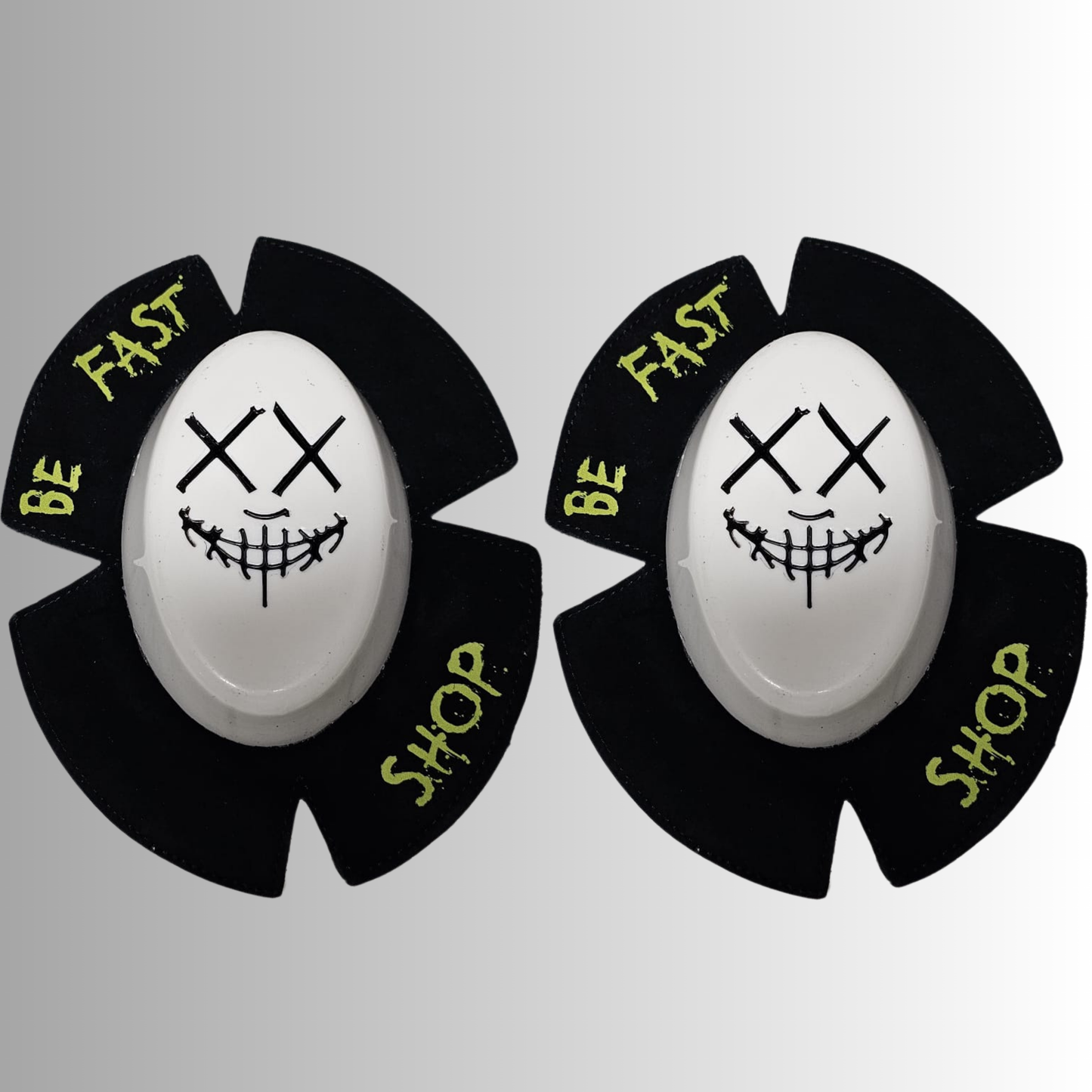 Plastic Knee Sliders SCAREFACE - Be FAST Shop ( standard velcro )