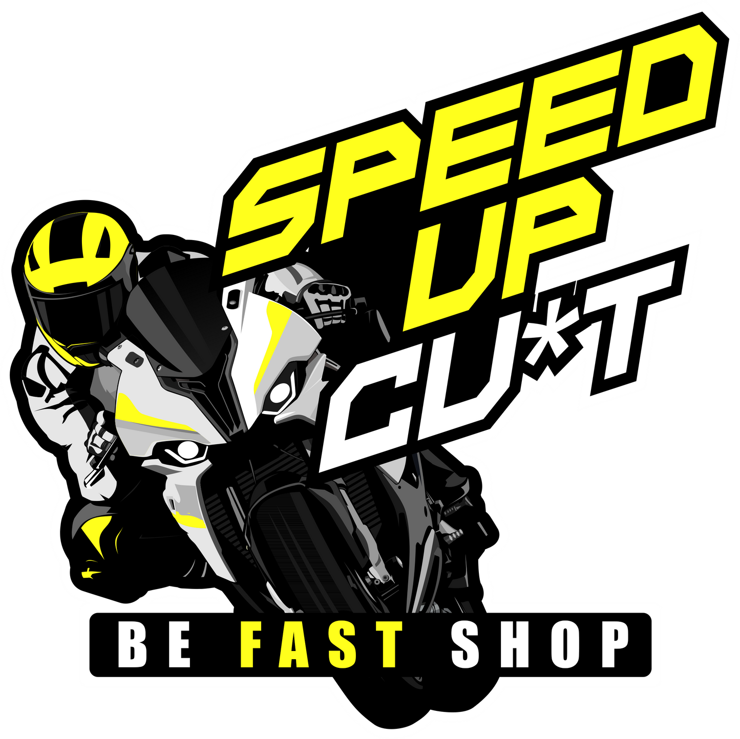Plastic Knee Sliders - SPEED UP CU*T - BE FAST SHOP ( standard velcro )