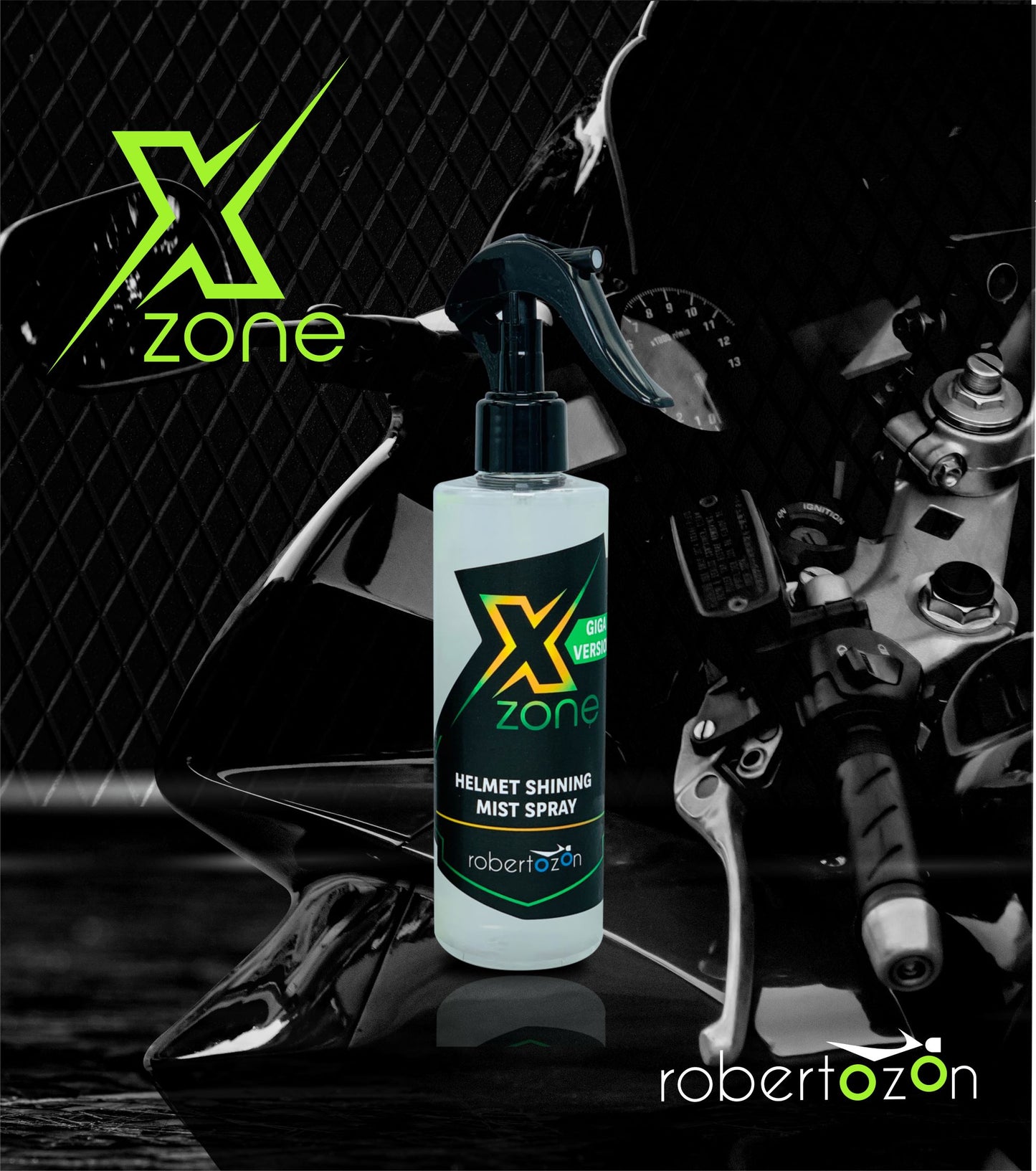 Helmet Shining Mist Spray – Giga 250 ml Turbo Shine Xzone