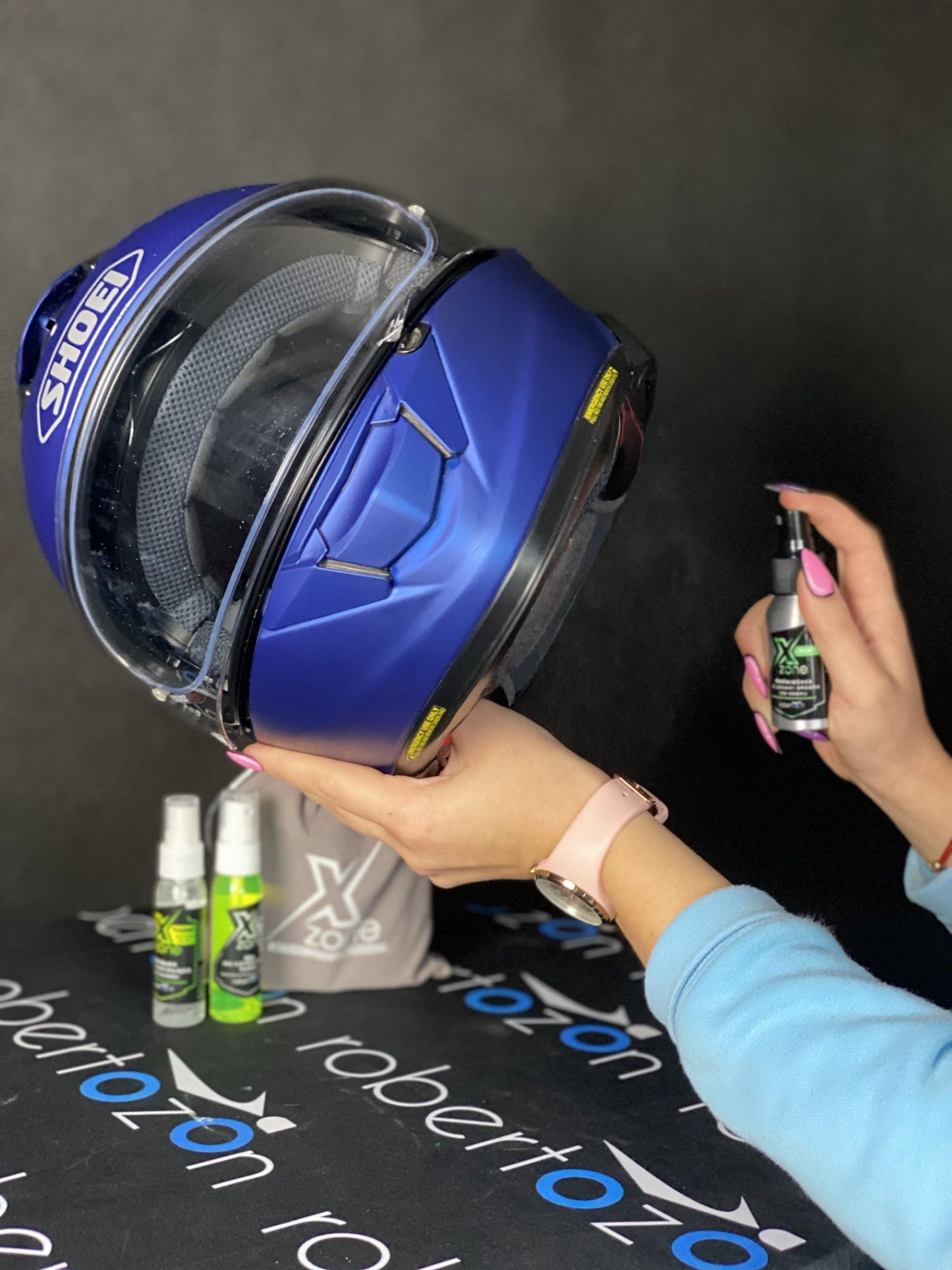 Helmet freshener with silver ions MINT Xzone