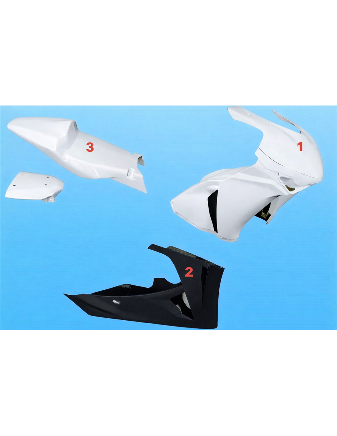 Painted Race Fairings Honda Cbr 1000 RR 2008 - 2011 in 2 Colours like the picture - MXPCRV5764