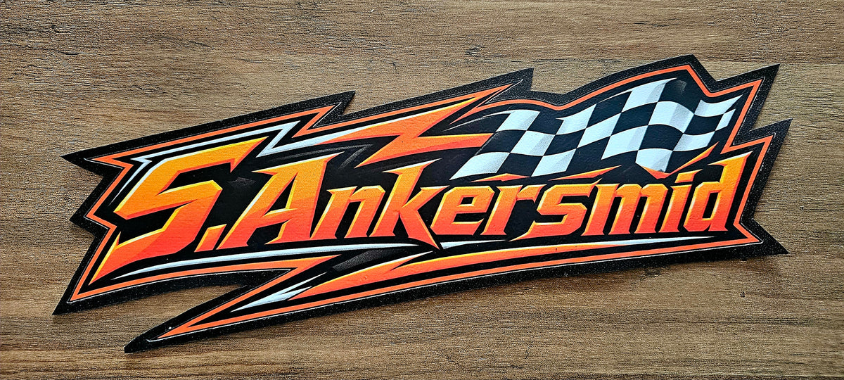 4 x Small personalised logo patches