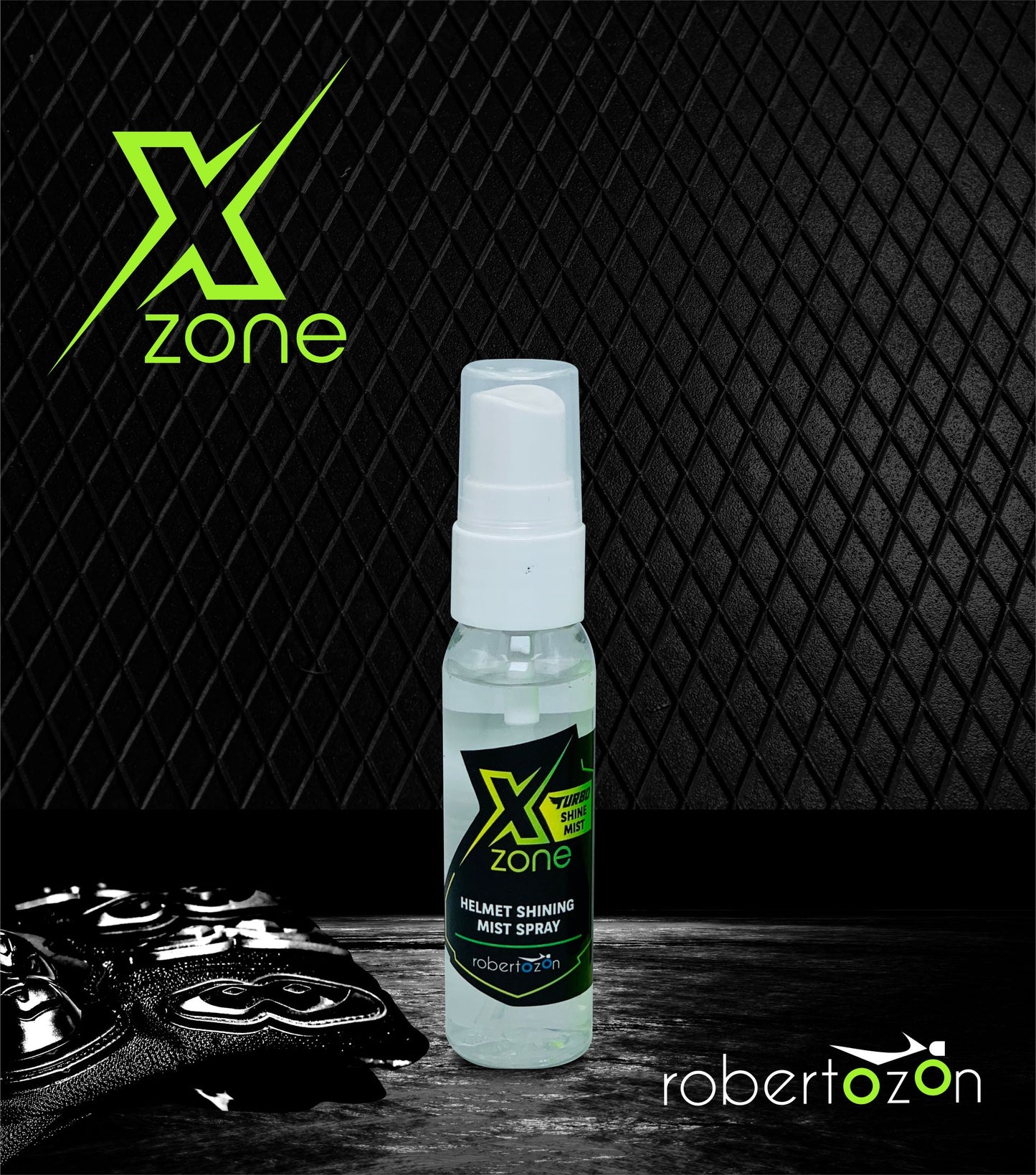 Helmet Shining Mist Spray – Turbo Shine Xzone 30ml