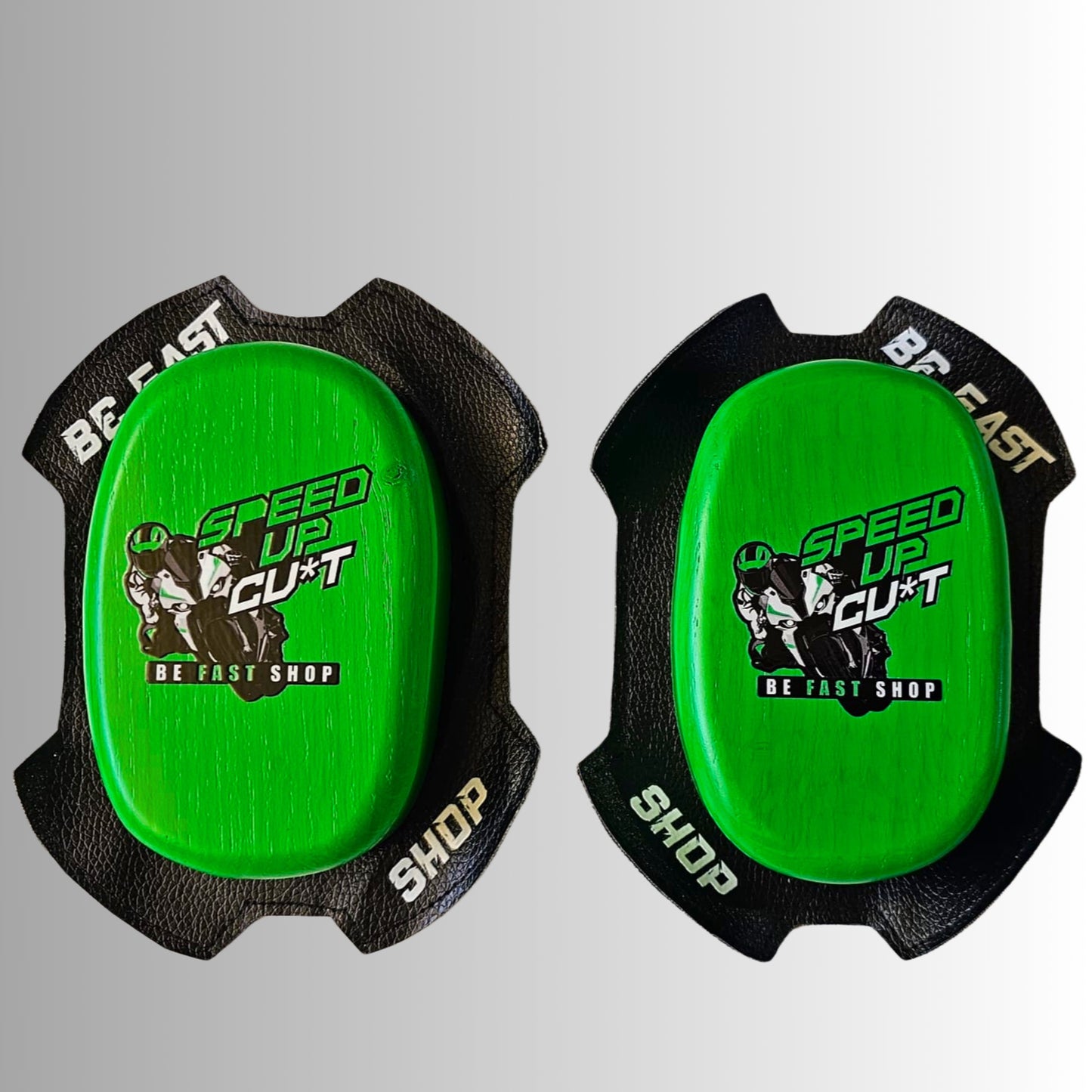REVERSE VELCRO - Wooden knee sliders CLASSIC -   BE FAST & SPEED UP CU*T