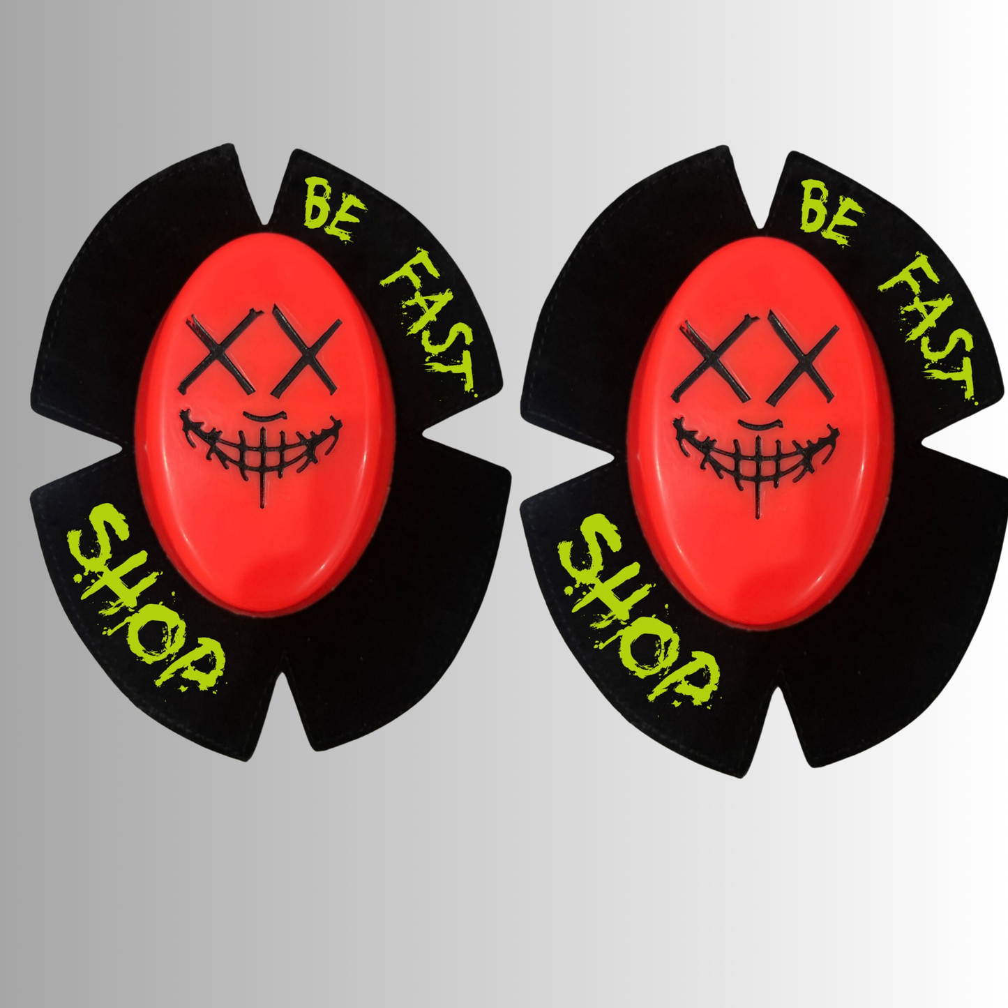 Plastic Knee Sliders SCAREFACE - Be FAST Shop ( standard velcro )