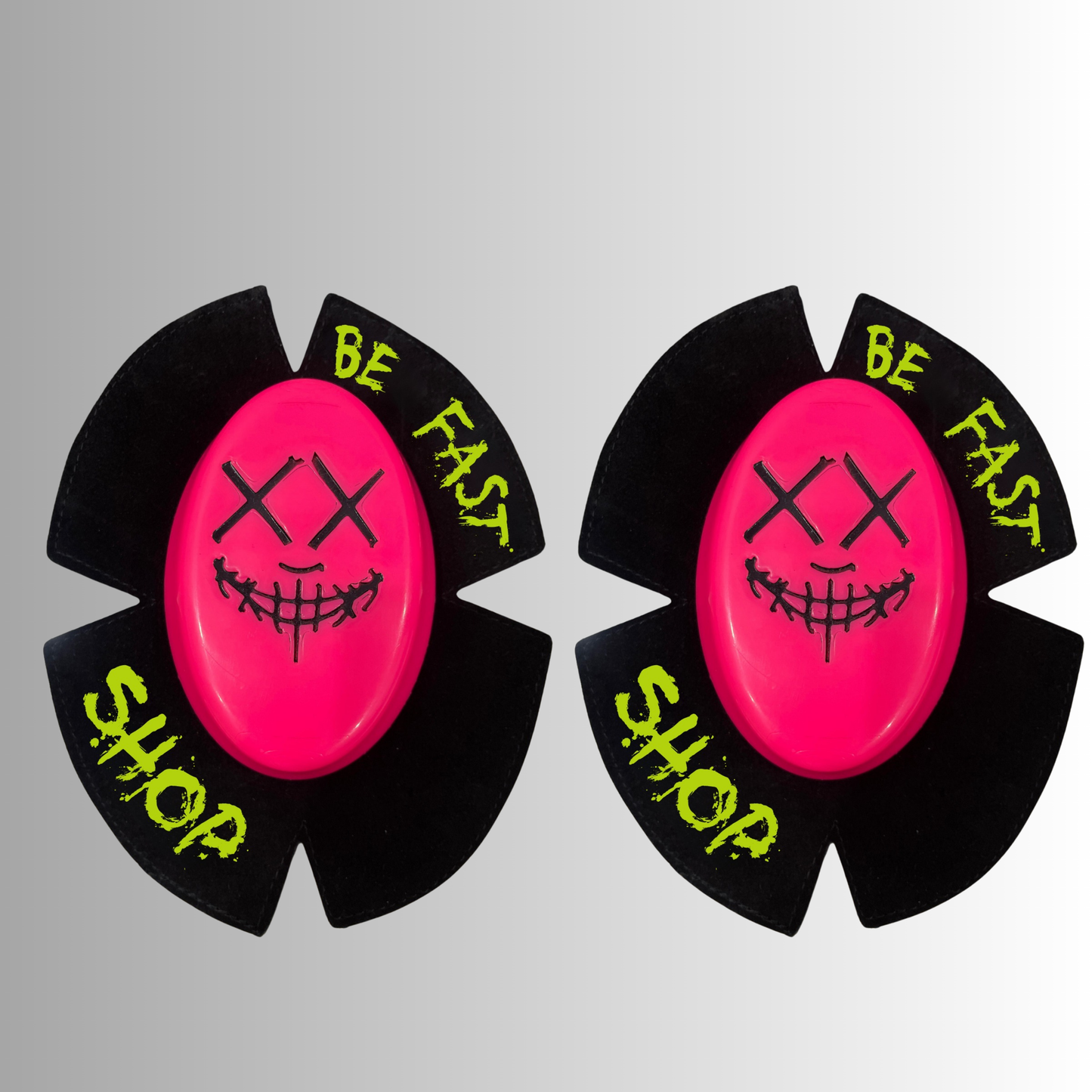 Plastic Knee Sliders SCAREFACE - Be FAST Shop ( standard velcro )