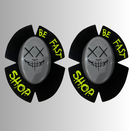 Plastic Knee Sliders SCAREFACE - Be FAST Shop ( standard velcro )