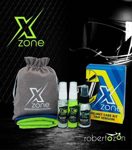 Complete Travel helmet cleaning kit Xzone