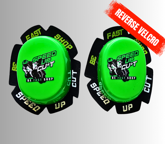 Knee Sliders "SR " - SPEED UP CU*T - BE FAST SHOP ( reverse velcro )