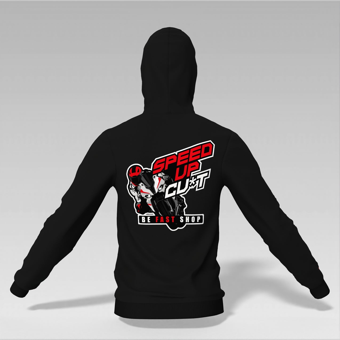 BE FAST Zip Hoodie  - SPEED UP CU*T