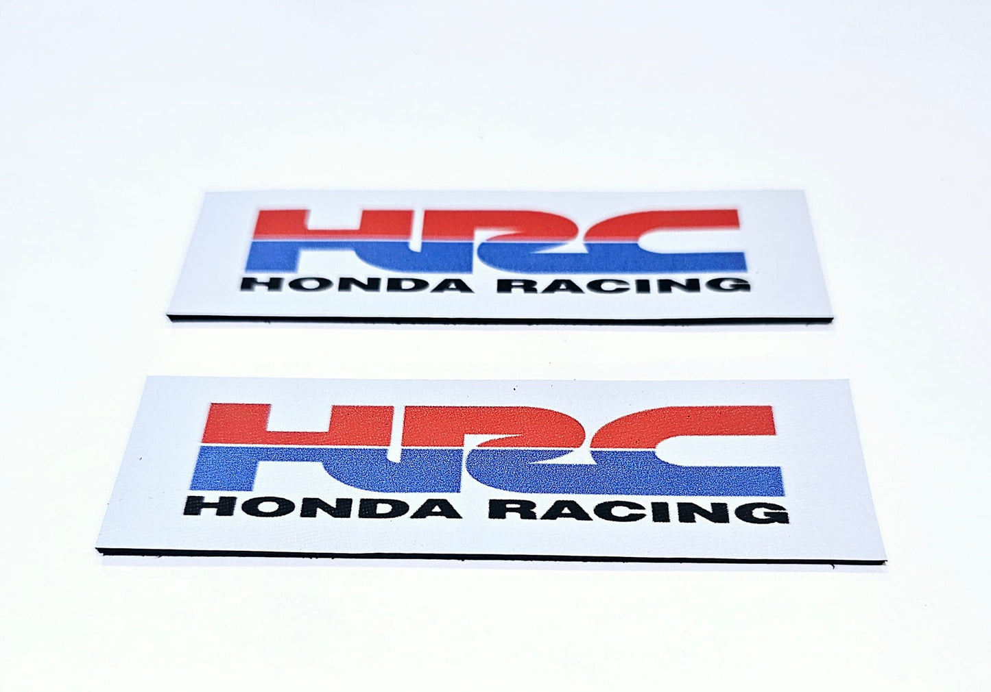 2 x HRC HONDA  Race Leather Patches  - ready to sew