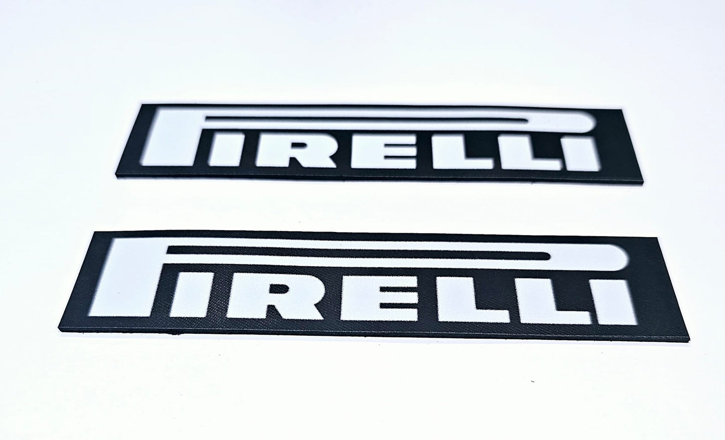 2 x PIRELLI Race Leather Patches -  ready to sew