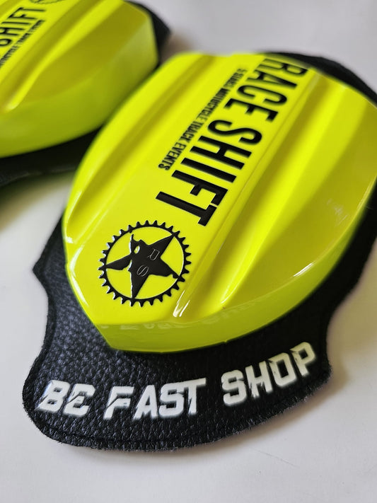 Wooden knee sliders RACE SHIFT  - PRO V2 - LIMITED EDITION (reverse velcro available)