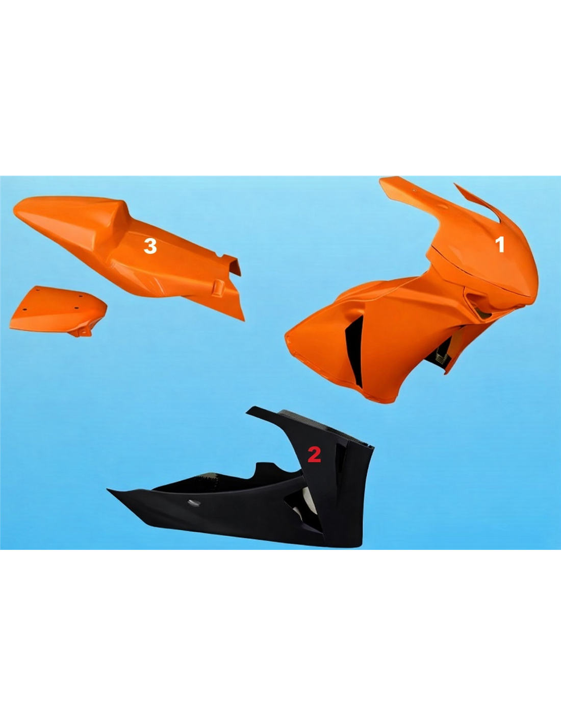 Painted Race Fairings Honda Cbr 1000 RR 2008 - 2011 in 2 Colours like the picture - MXPCRV5761