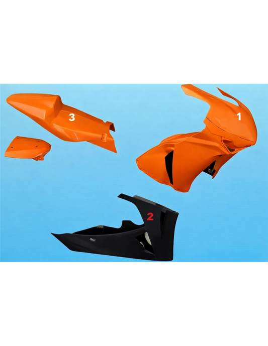 Painted Race Fairings Honda Cbr 1000 RR 2008 - 2011 in 2 Colours like the picture - MXPCRV5761