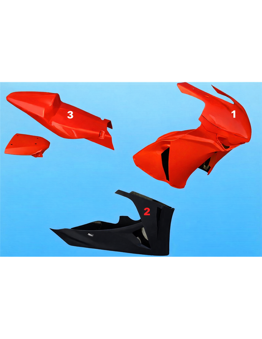 Painted Race Fairings Honda Cbr 1000 RR 2008 - 2011 in 2 Colours like the picture - MXPCRV5763