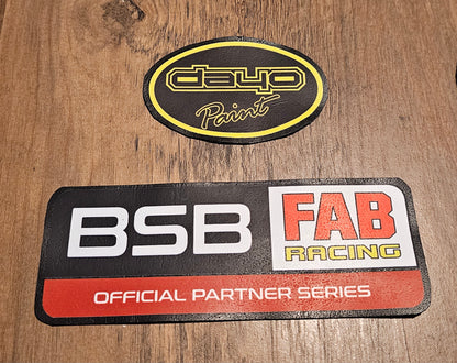 2 x Small personalised logo patches