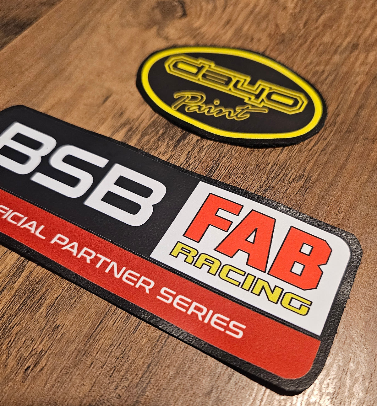 4 x Small personalised logo patches